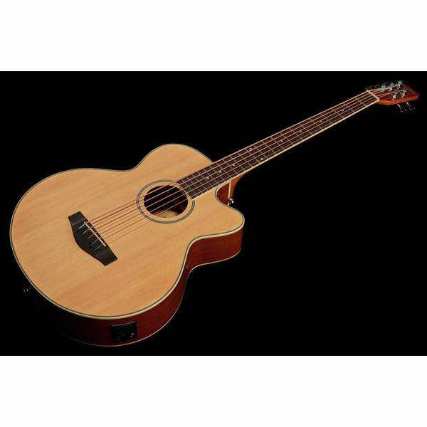 Harley Benton B-35 5-String Akustikbass Natur