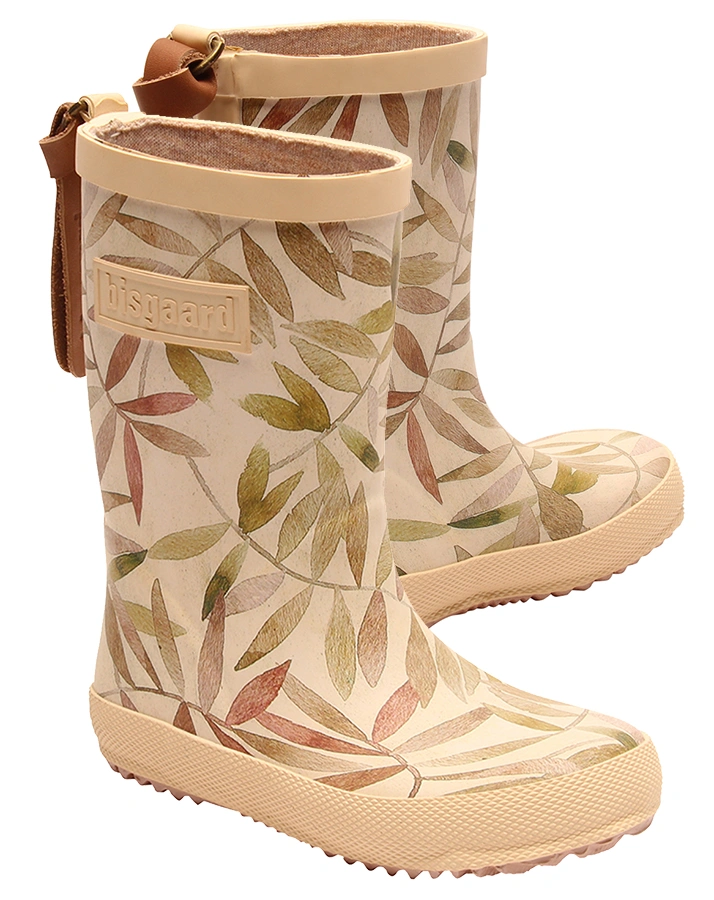 Gummistiefel FASHION in beige leaves