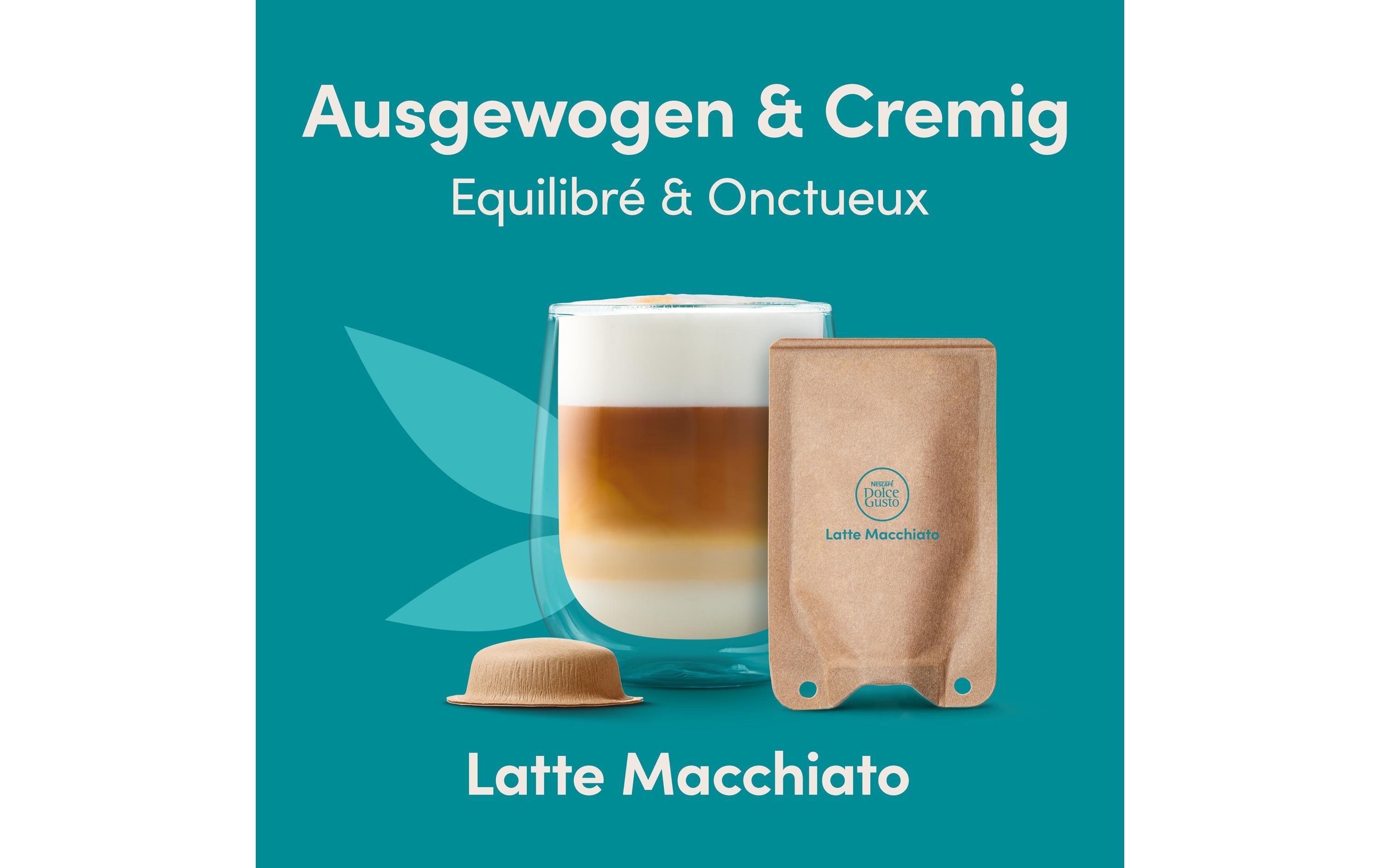 Sachets Latte Macchiato 6 PortionenSachets für die Nescafé Dolce Gusto NEO Kaffeemaschine von Delonghi