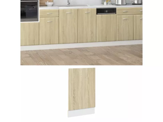 Panneau de lave-vaisselle chêne sonoma bois d'ingénierie