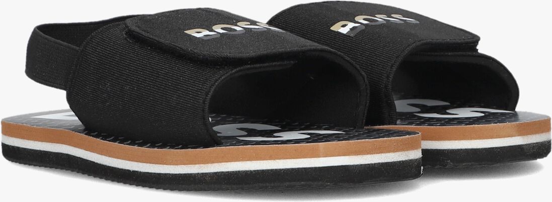BOSS KIDS zwarte boss kids slippers chinelo j50889