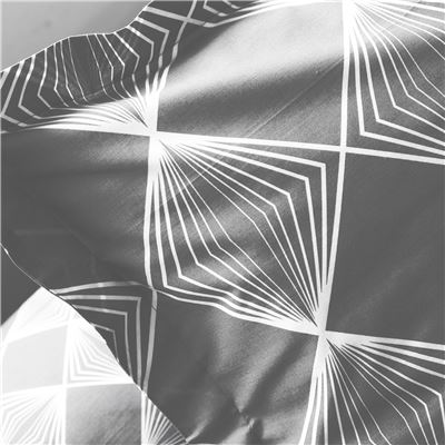 Linge de lit graphique style scandinave