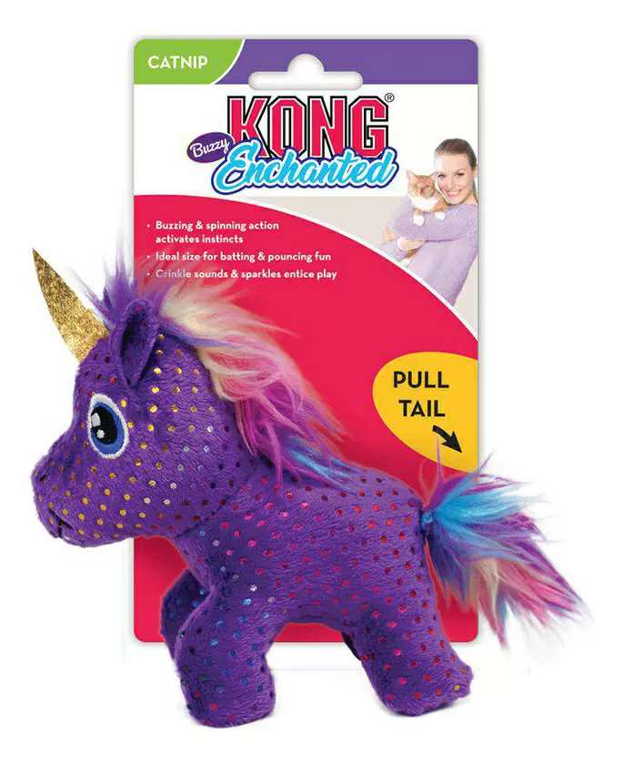 KONG Enchanted Buzy Unicorn m. catnip