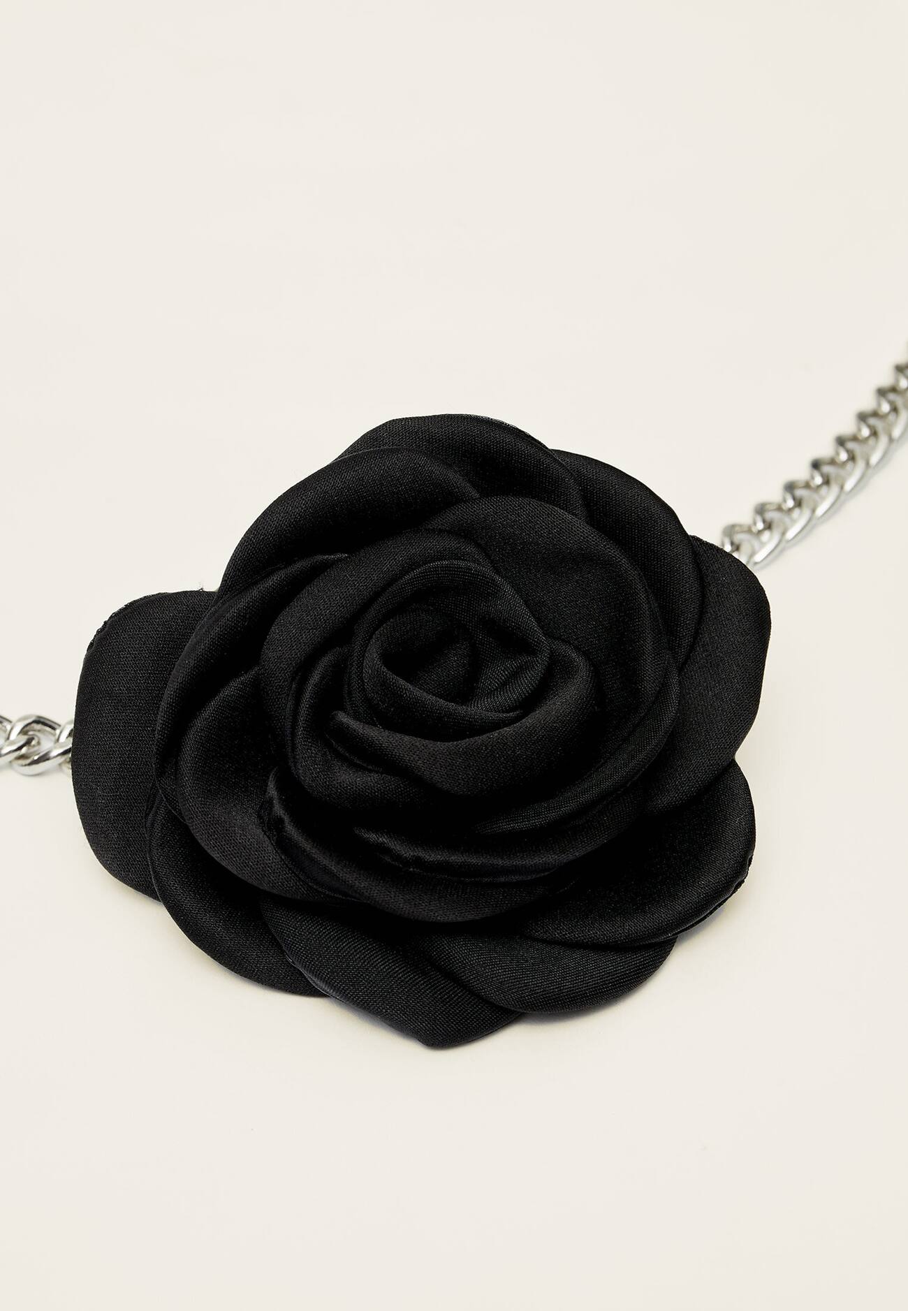 cinto de corrente de flores