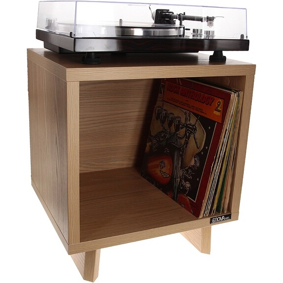 Accessoire platine vinyle Enova Hifi VINYLE LOVER CUBE BOIS