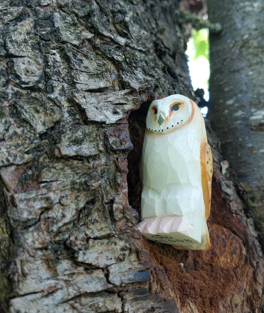 Figurine chouette effraie