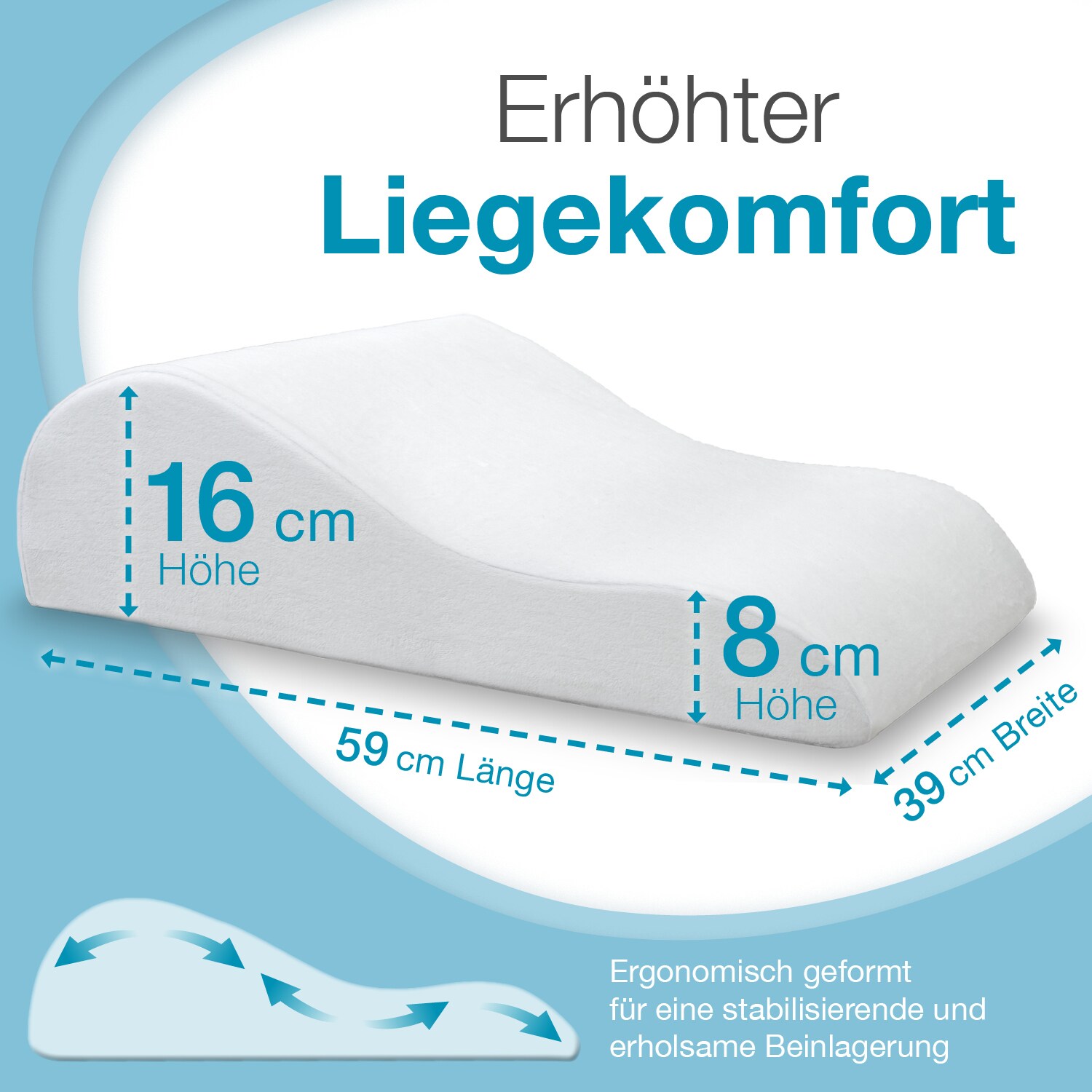 Bestschlaf Ergonomisches Bein-Lagerungskissen »Visko« Visko