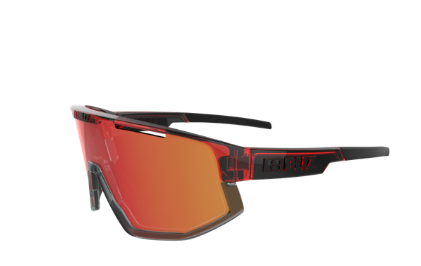 FUSION Sportbrille  transparent red