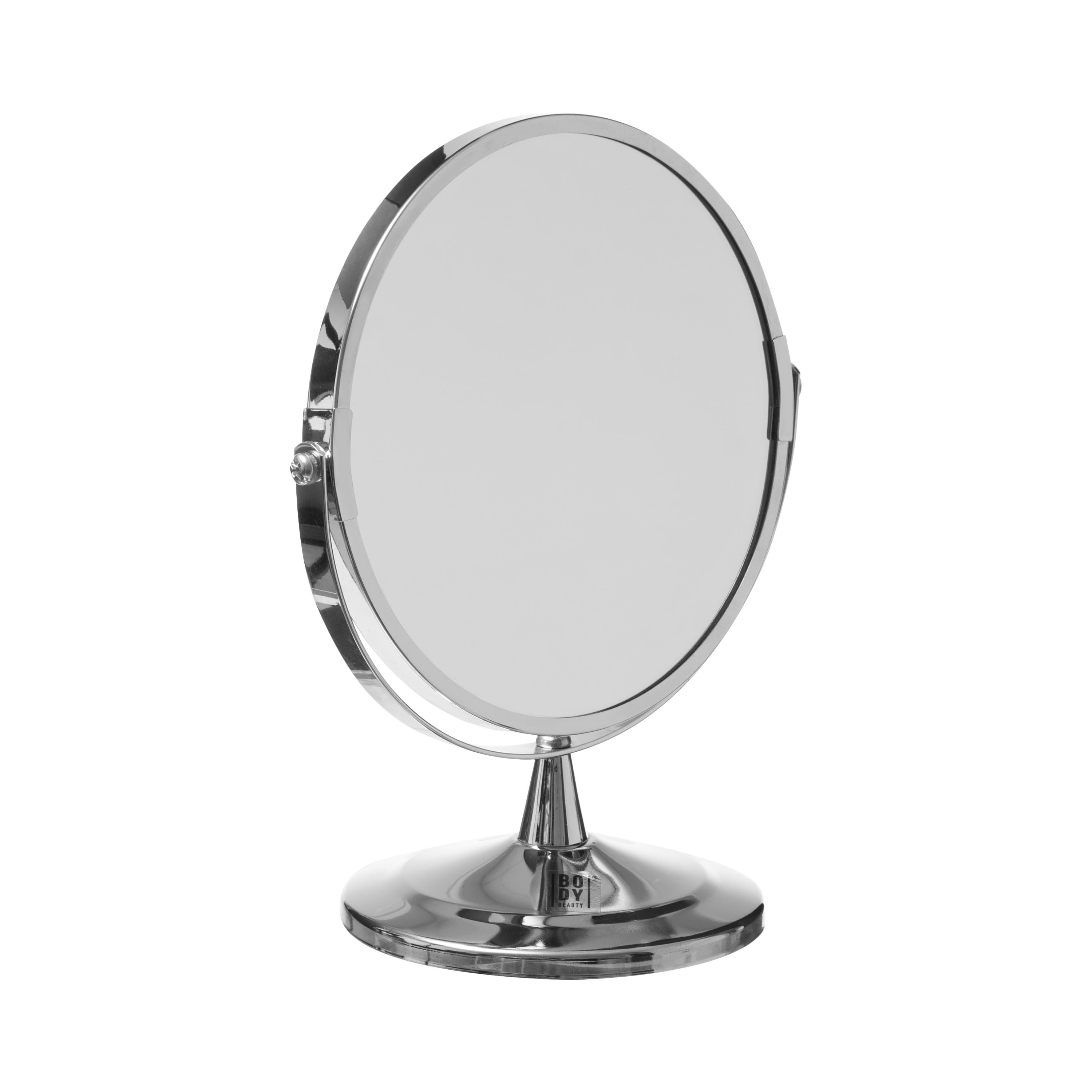 MIROIR CHROME SUR PIED D.17CM