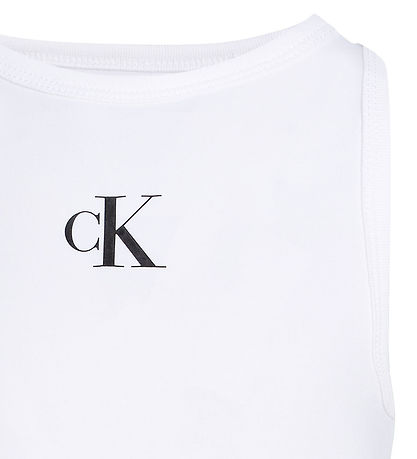 Calvin Klein Tanktop - Ck-Logo Tank - Bright White