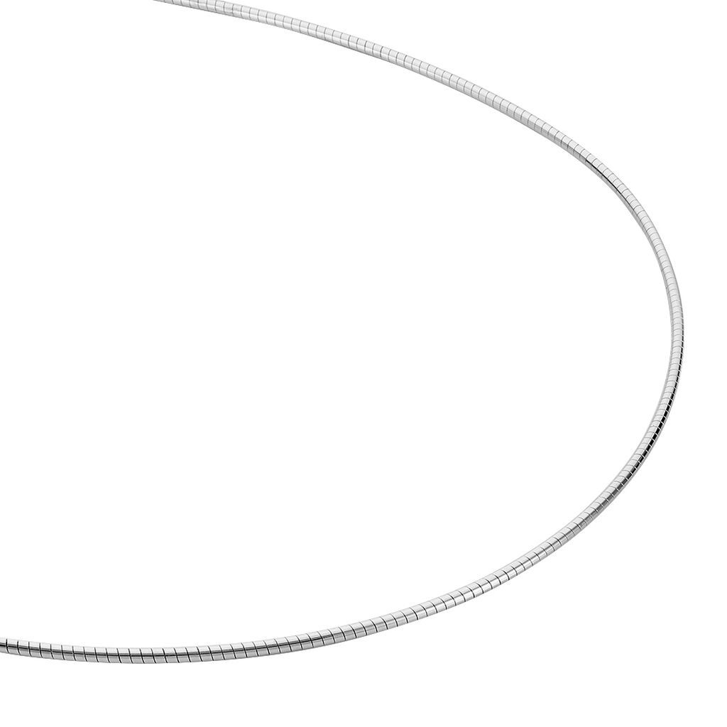 Chaîne Kassie Maille Omega Argent Blanc