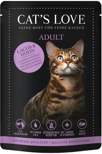 CAT'S LOVE Lachs & Huhn Pur