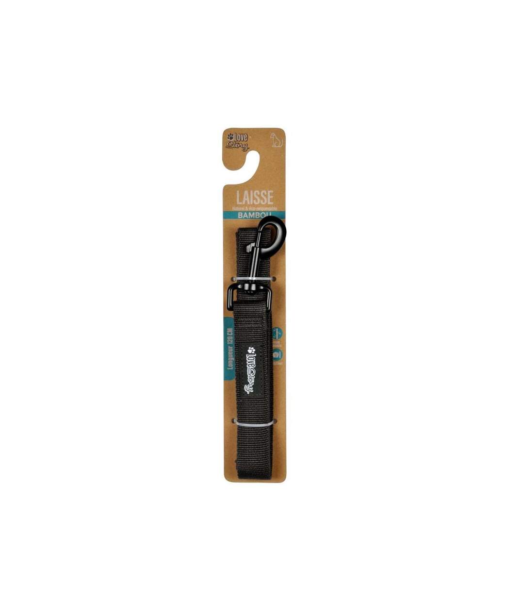 Paris Prix - Laisse Pour Chien bambou 120cm Anthracite