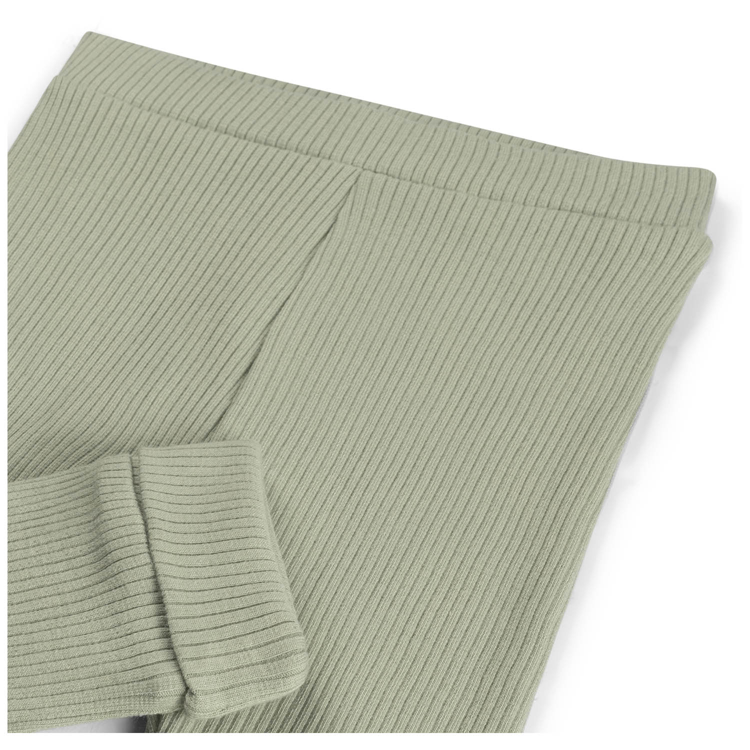 Prénatal newborn broek rib Pure  effen groen