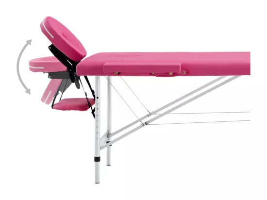 Table de massage pliable argenté 191 x 70 x 59 cm 02_0001809