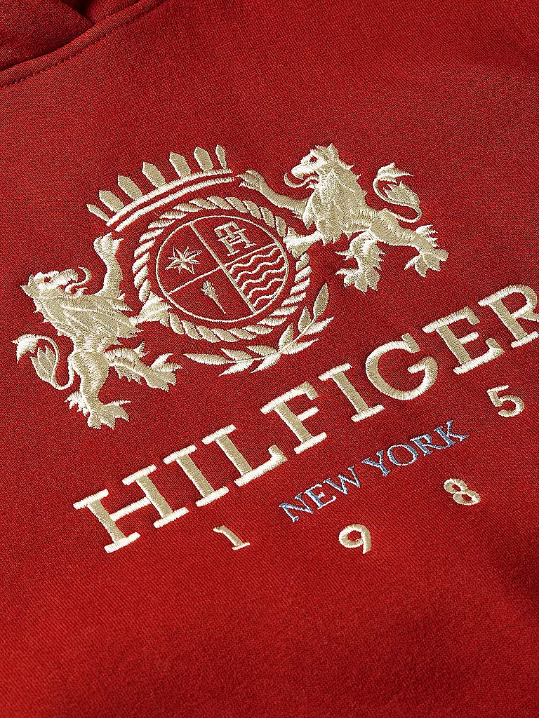 TOMMY HILFIGER Kapuzenpullover - Hoodie rot