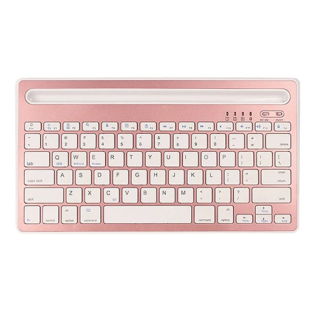 Universal Clavier sans fil pour iPad et PC - Rose