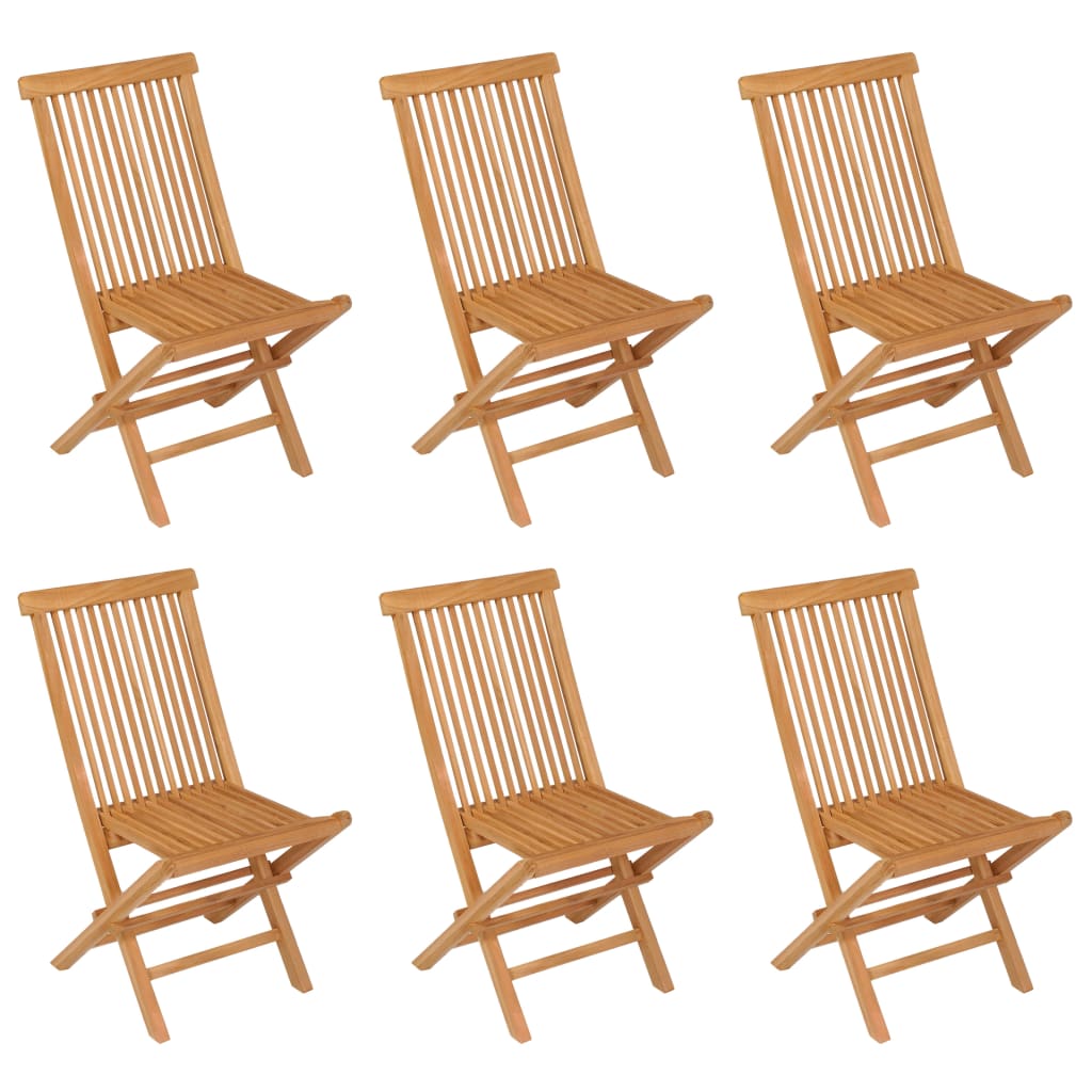 Salon de jardin meuble d'extérieur ensemble de mobilier 7 pièces bois de teck massif