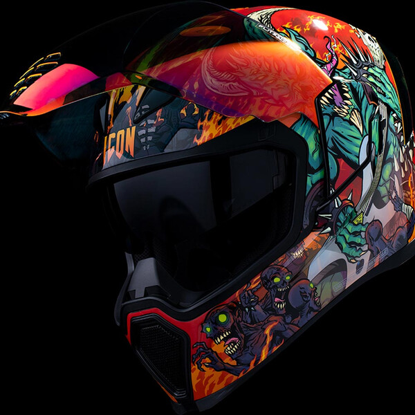 Icon - Casque Airflite MIPS® Blegh™ Rouge / Multicolore
