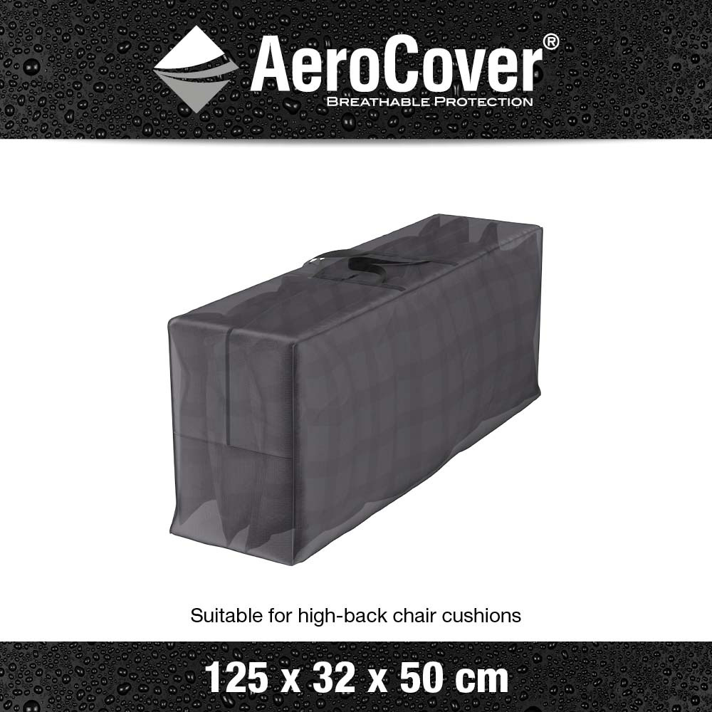 Housse de protection respirante pour bac à coussins pour bac à coussins 125x32xh