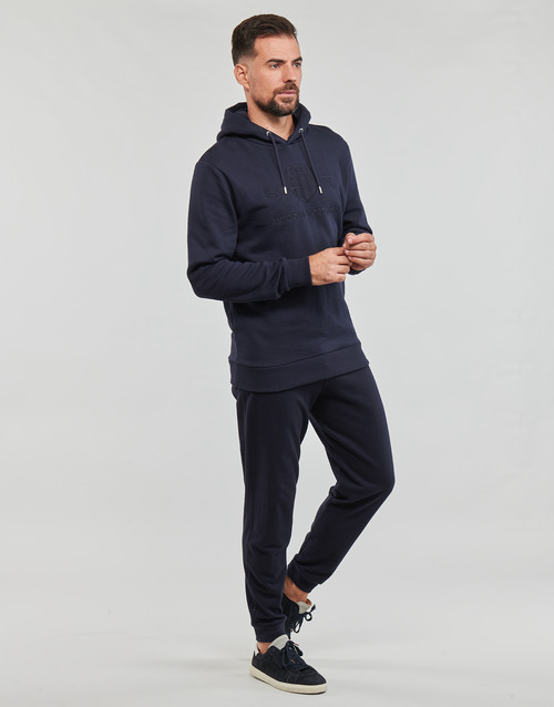 Gant - REG TONAL SHIELD HOODIE - Marine