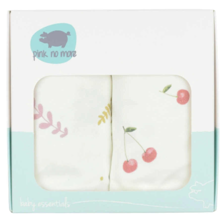Pink No More 2er pack Bettlaken für Babywanne und Babywiege weiß Rot