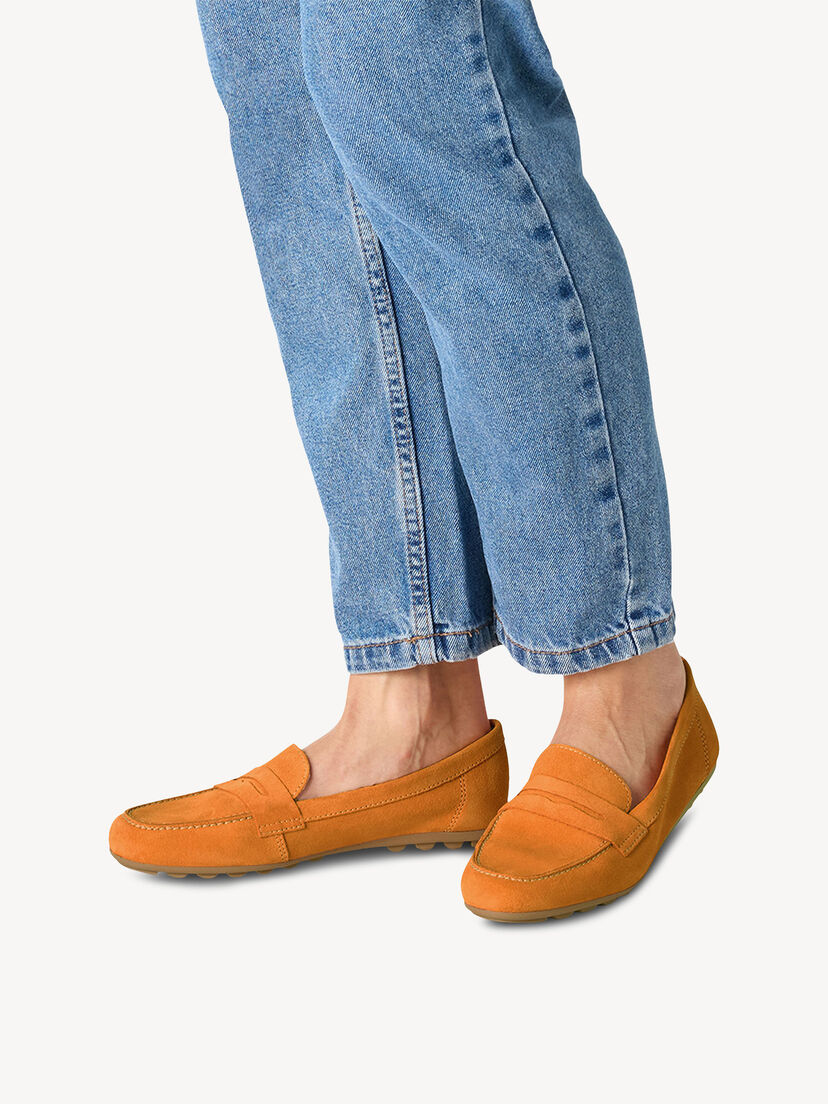 Leren Mocassin - oranje
