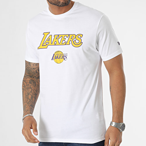 Tee Shirt NBA Team Logo Los Angeles Lakers 60357058 Blanc