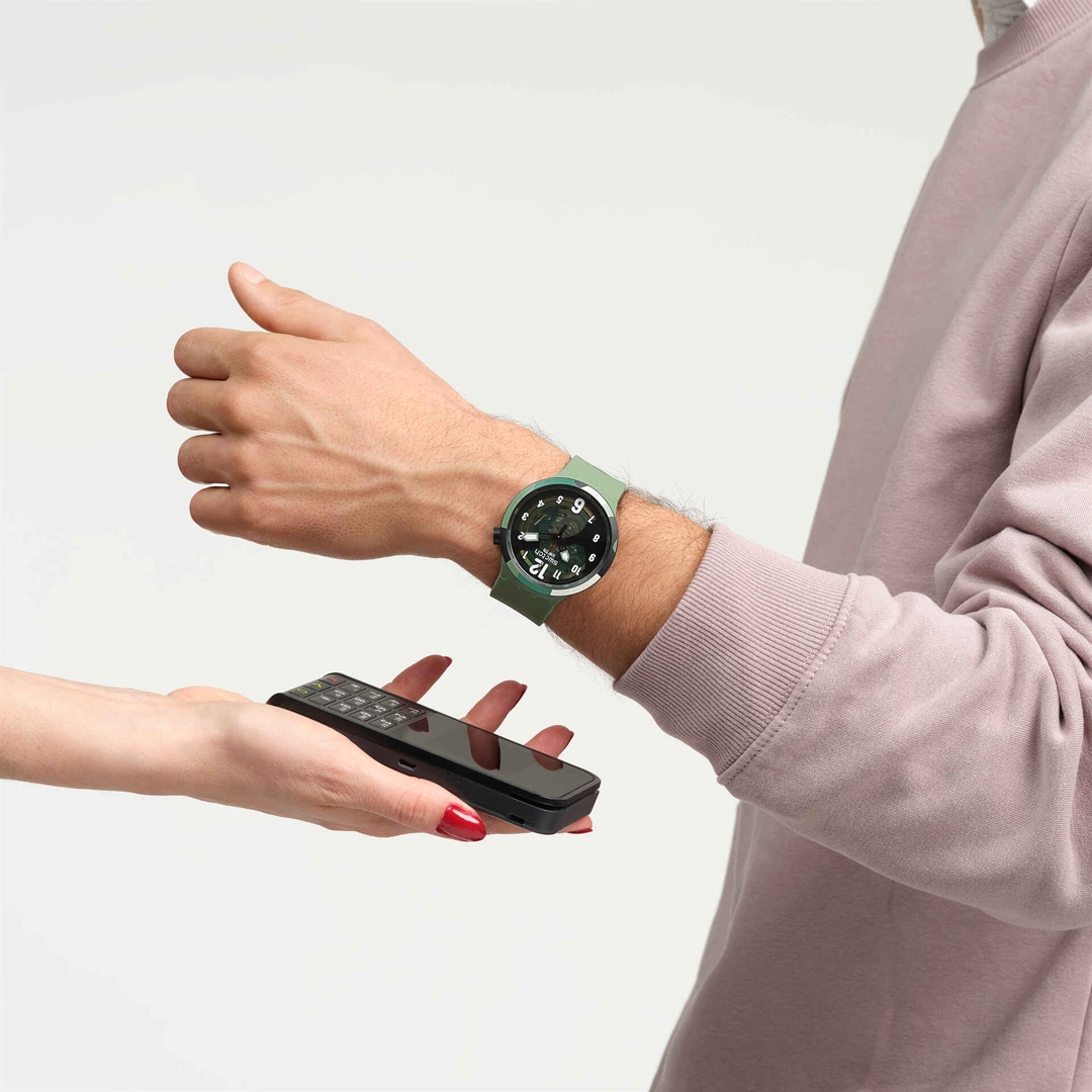 Swatch Big Bold Biosourced Look Right Thru Green Pay!