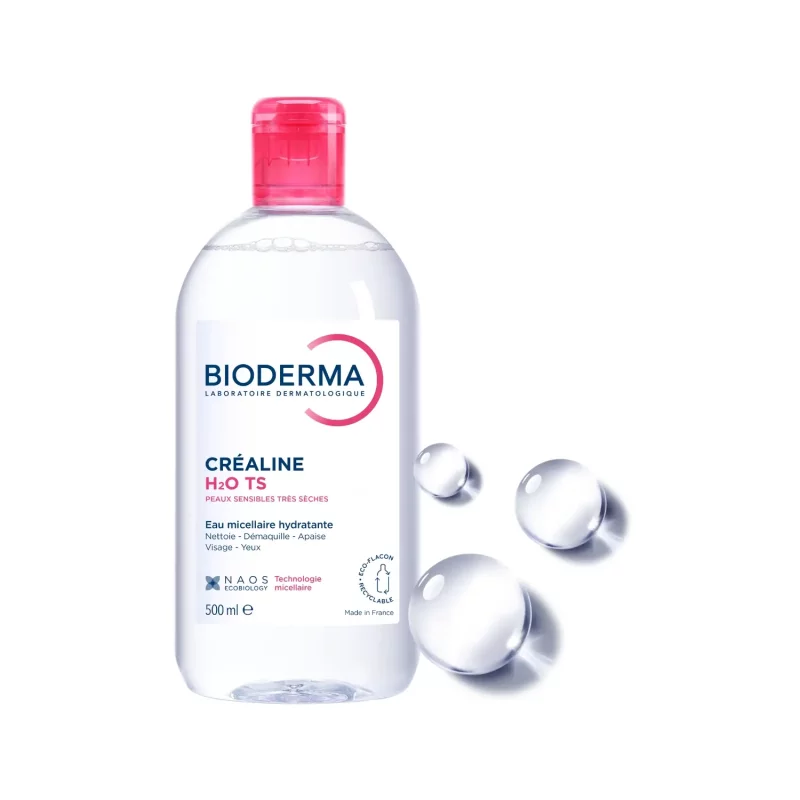 Crealine H2O TS Eau Micellaire Démaquillante - 500ml