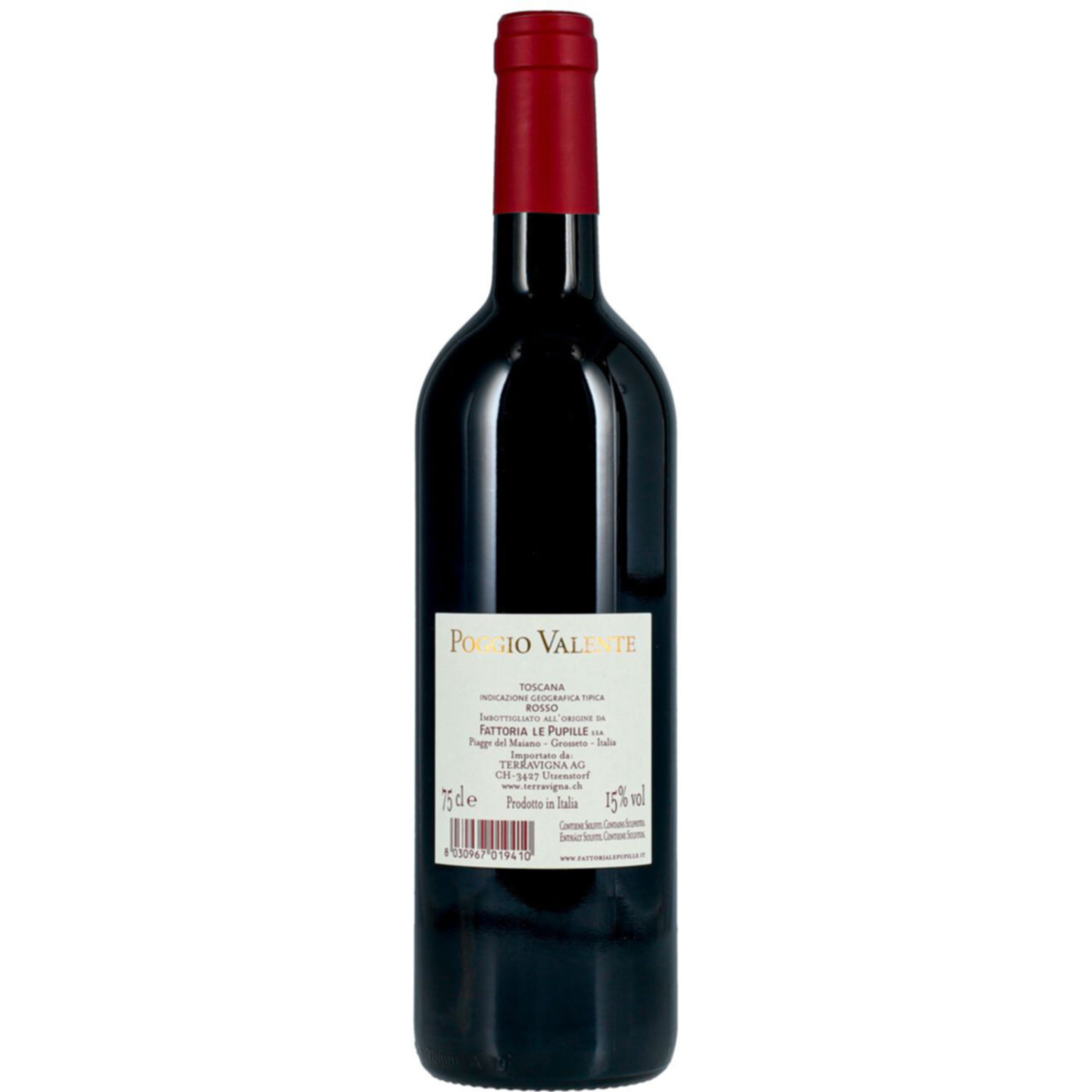 Toscana IGT Poggio Valente Fattoria Le Pupille -75cl