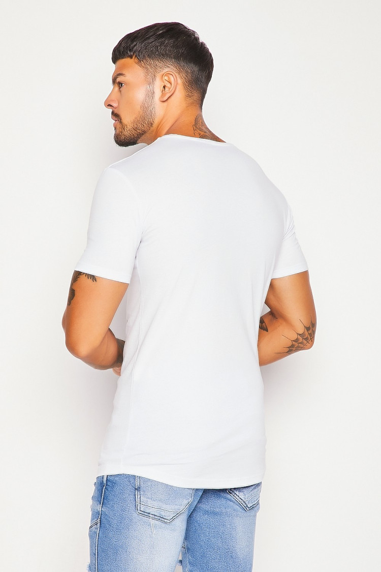 T-shirt blanc illustré