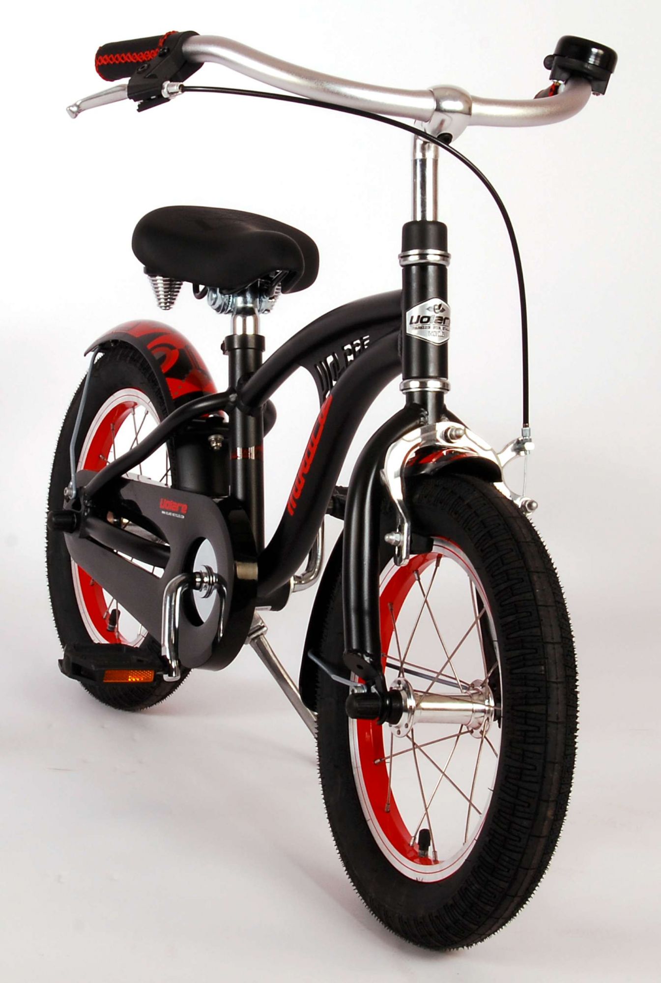 Kinderfahrrad Miracle Cruiser Jungen 14 Zoll Kinderrad in Mattschwarz