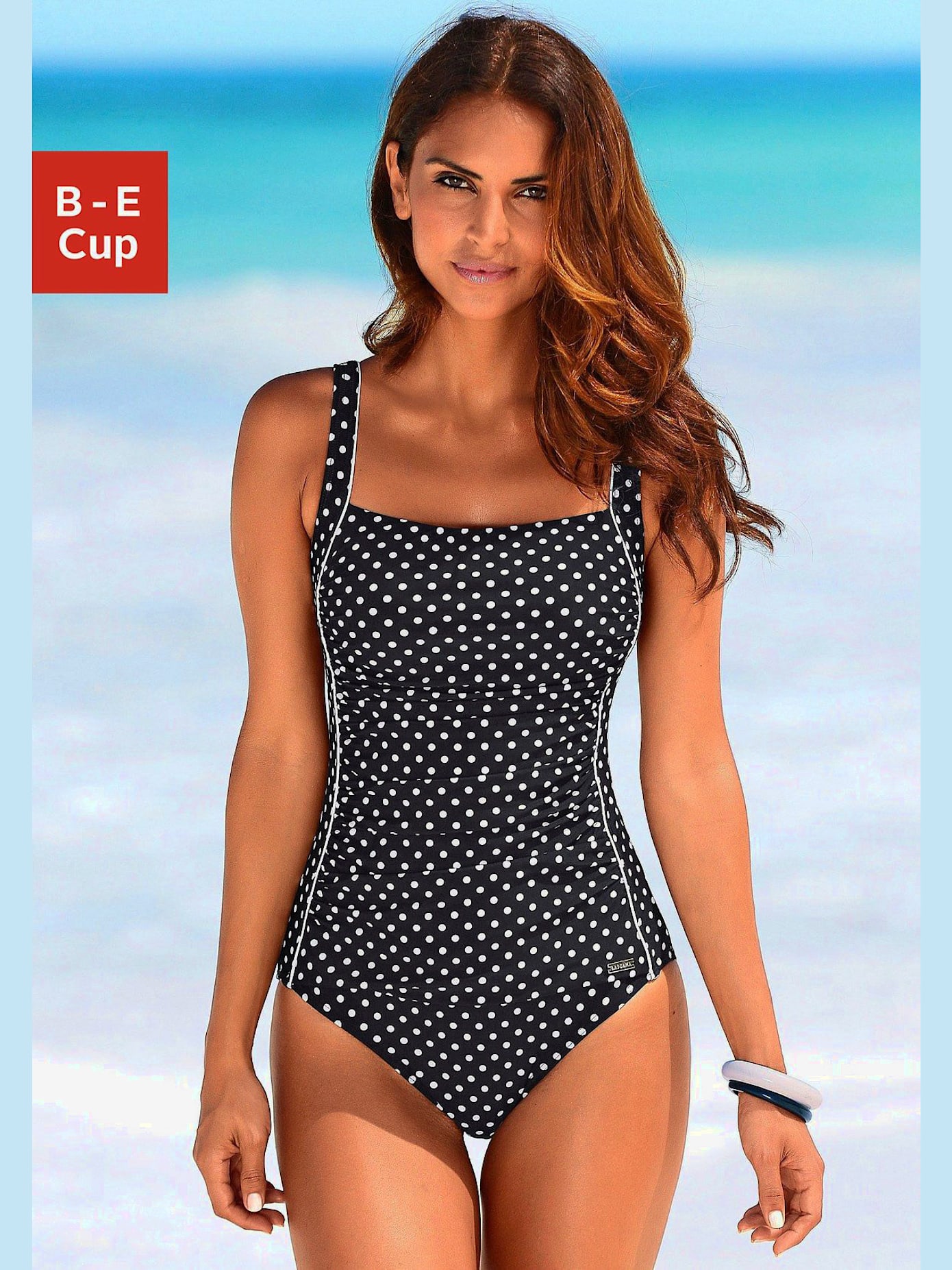 Maillot de bain motif petits pois