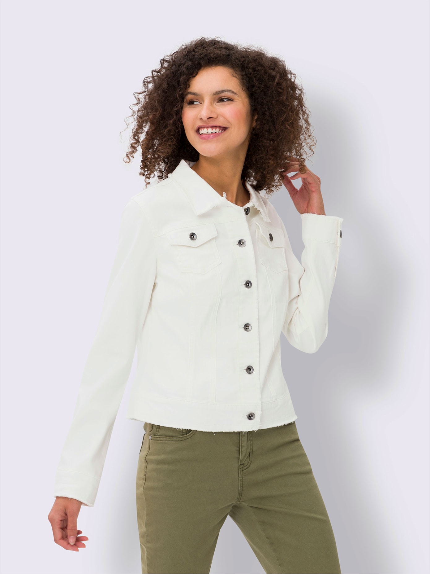 Veste en jean mélange de cotons agréable à porter