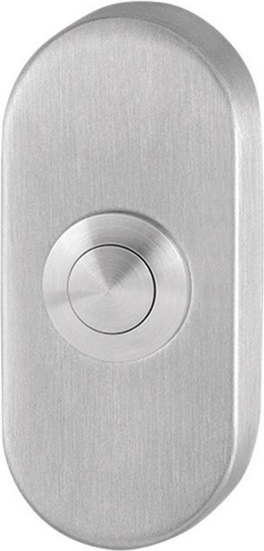 Deurbel - Ovaal - RVS Geborsteld - 70x32x10 mm