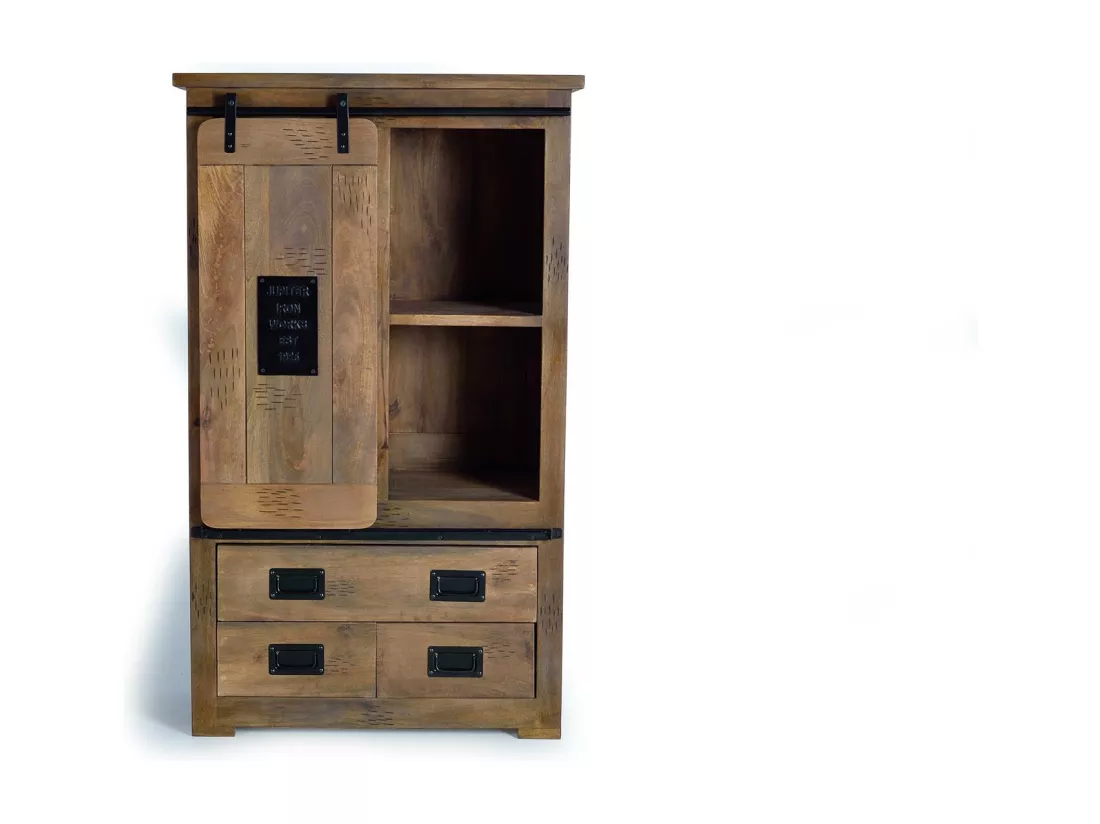 ÉTAGÈRE EN BOIS DE MANGUIER Marrón.Giner y Colomer.150x45x90