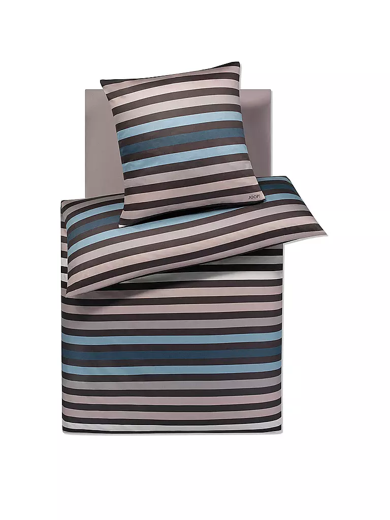 JOOP Satin Bettwäsche TONE 70x90cm/140x220cm Stone grau