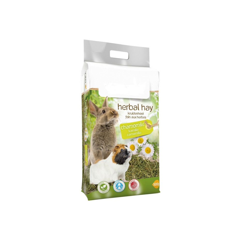 Nourriture foin de fleurs camomille 500 g pour rongeurs