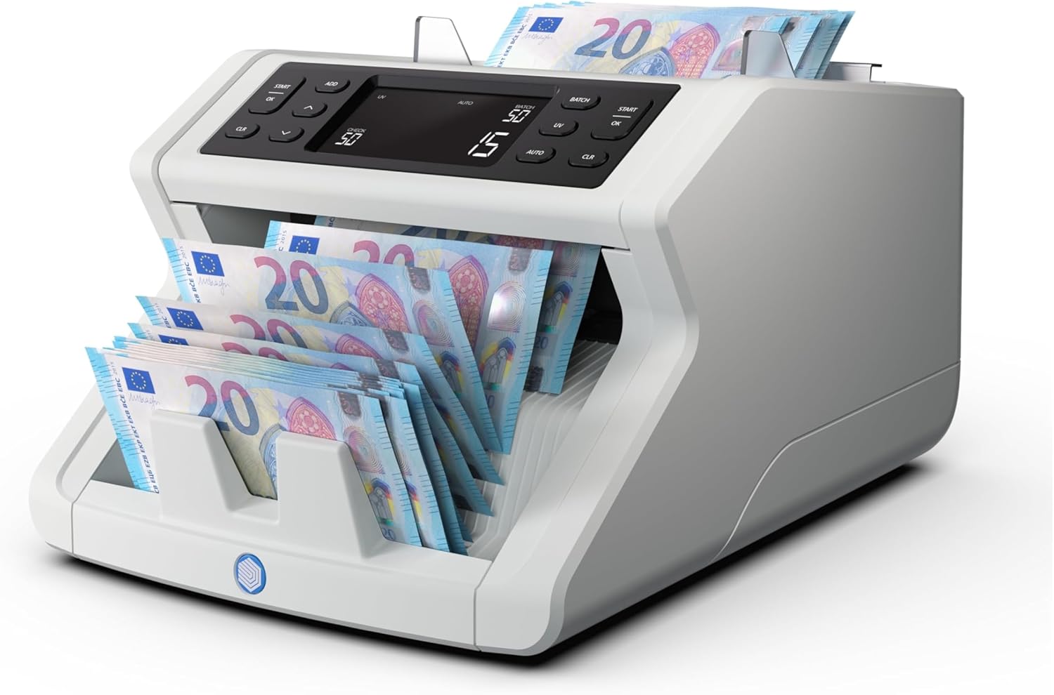 Safescan 2210 Geldzählmaschine, zählt sortierte Banknoten - Banknotenzähler mit 2-facher Echtheitsprüfung - zählt sortierte Banknoten Aller Währungen