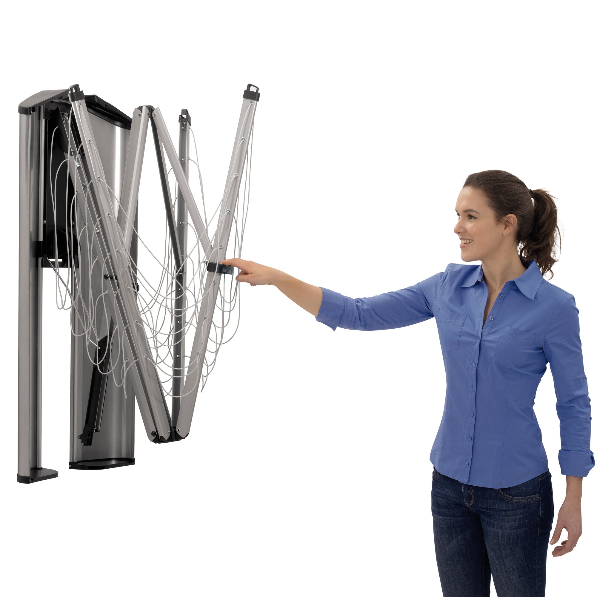 Brabantia WallFix Droogmolen 24 m incl. Beschermbox