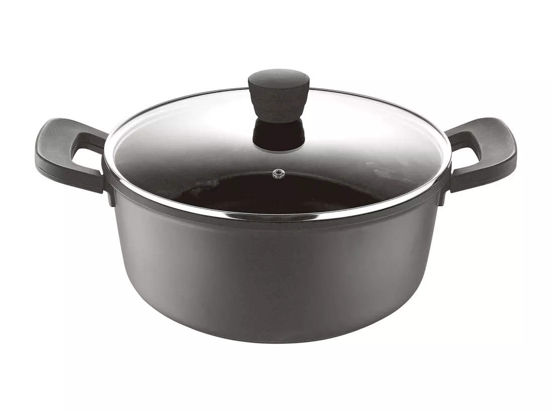 Cocotte Ø20x9,5cm en fonte d'aluminium RETRO avec couvercle Bergner