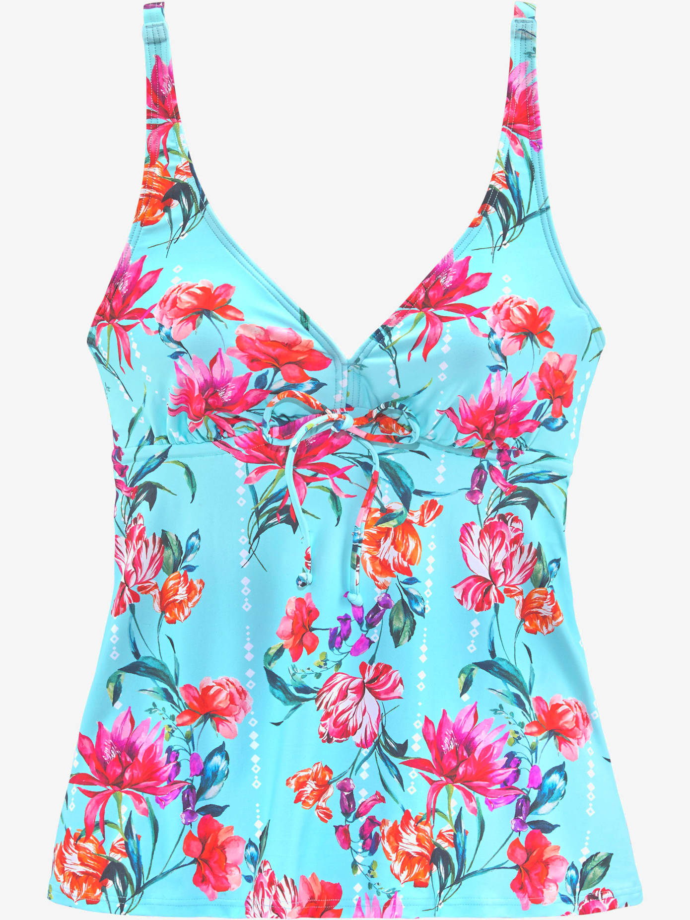 Haut de maillot de bain à armatures imprimé floral moderne