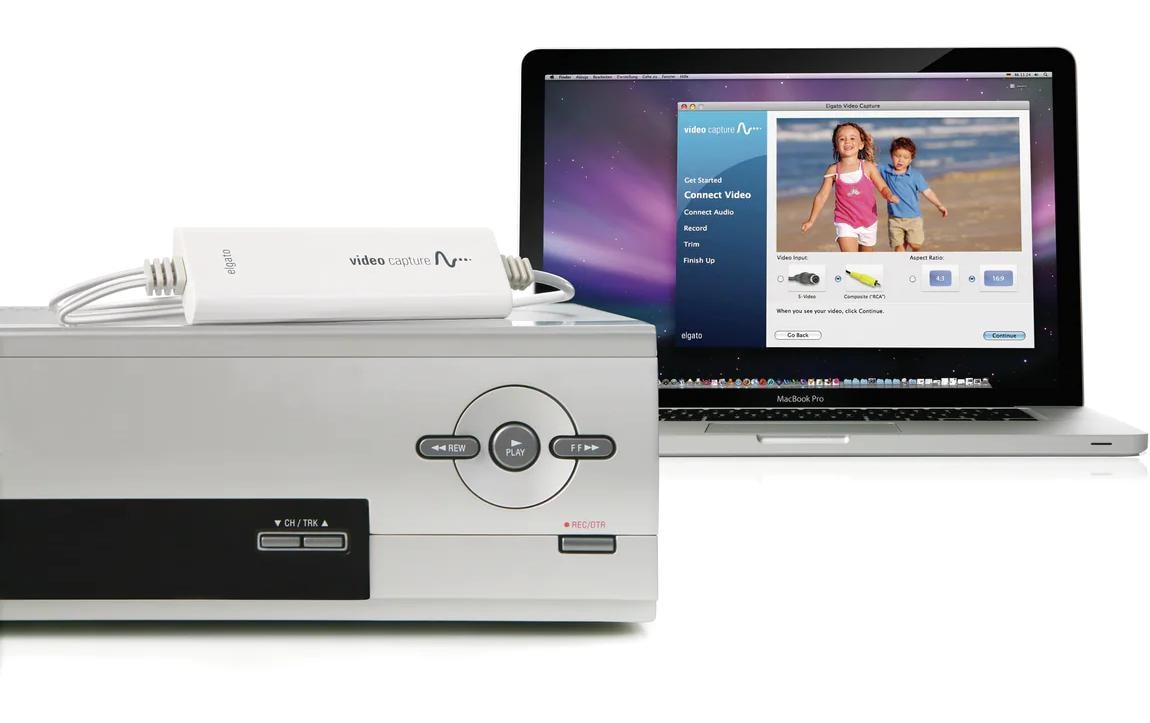 Adapter Video Capture Composite/S-Video/SCART - USB 2.0Videos digitalisieren & auf Mac, PC, iPad übertragen