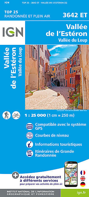 IGN - TOP25 3642ET VALLEE DE L'ESTERON IGN