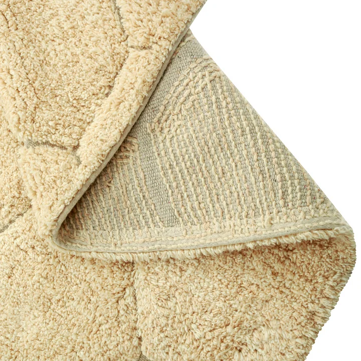 Lorena Canals - Honeycomb waschbarer Teppich, Ø 140 cm, blue sage / ivory / hellblau