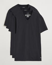Calvin Klein 3-Pack Cotton Stretch V-Neck T-Shirt White
