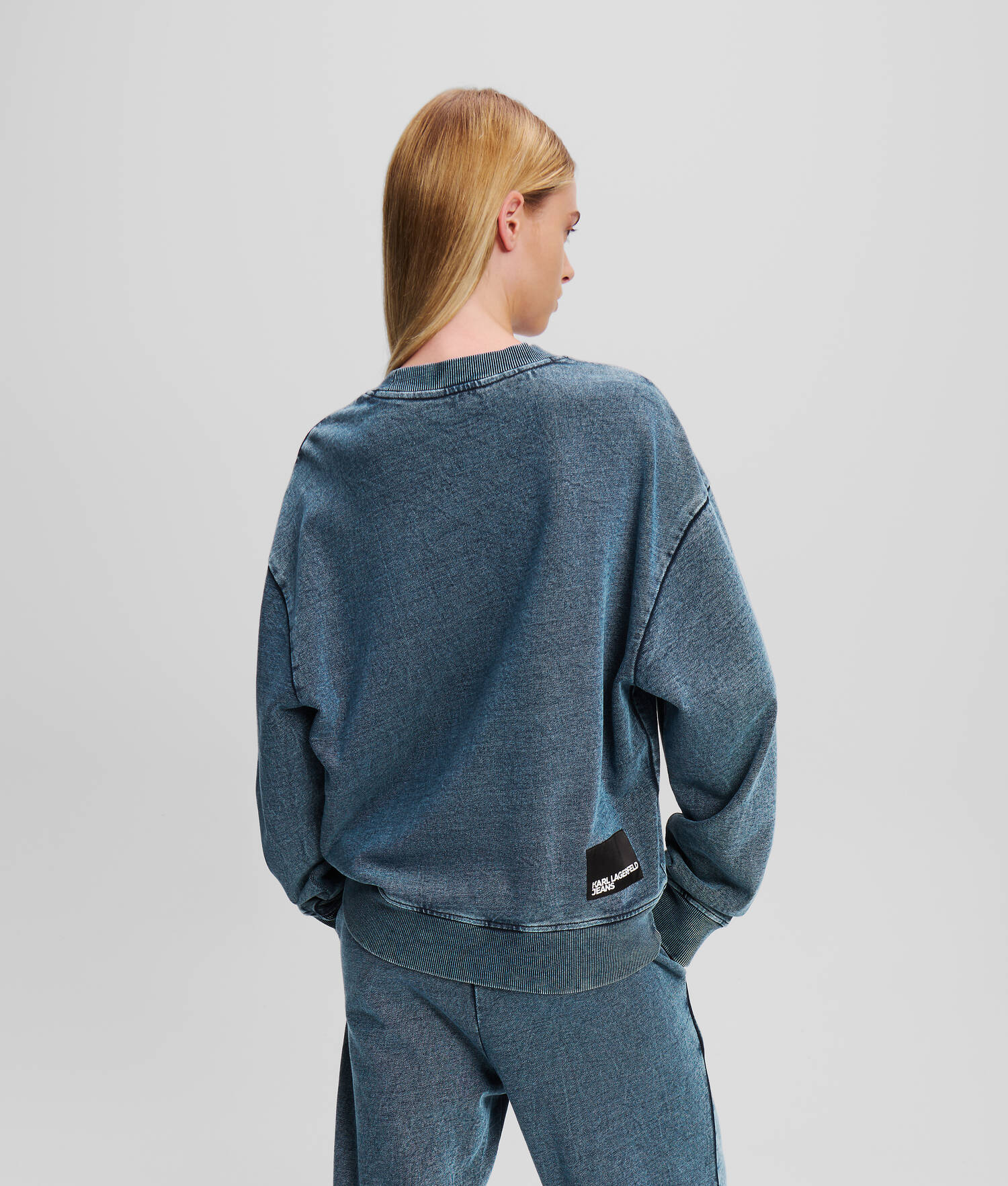 SWEAT-SHIRT EFFET DÉLAVÉ À L'ACIDE KLJ