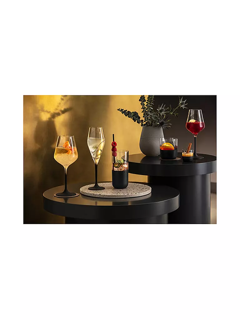 VILLEROY & BOCH Schnapsglas Set 4er MANUFACTURE ROCK 40ml schwarz