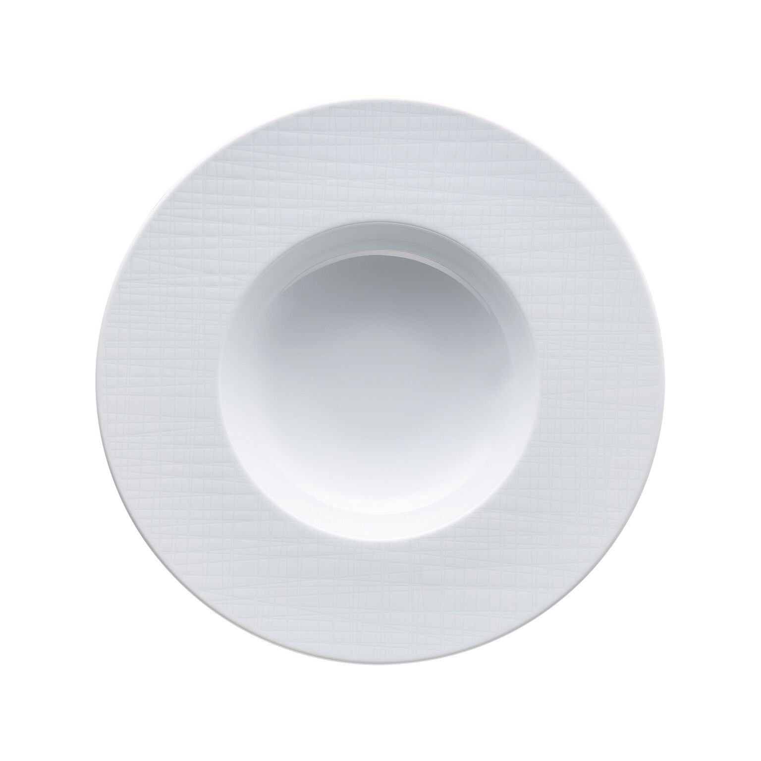 Mesh Weiss Fahnenteller 28 cm tief